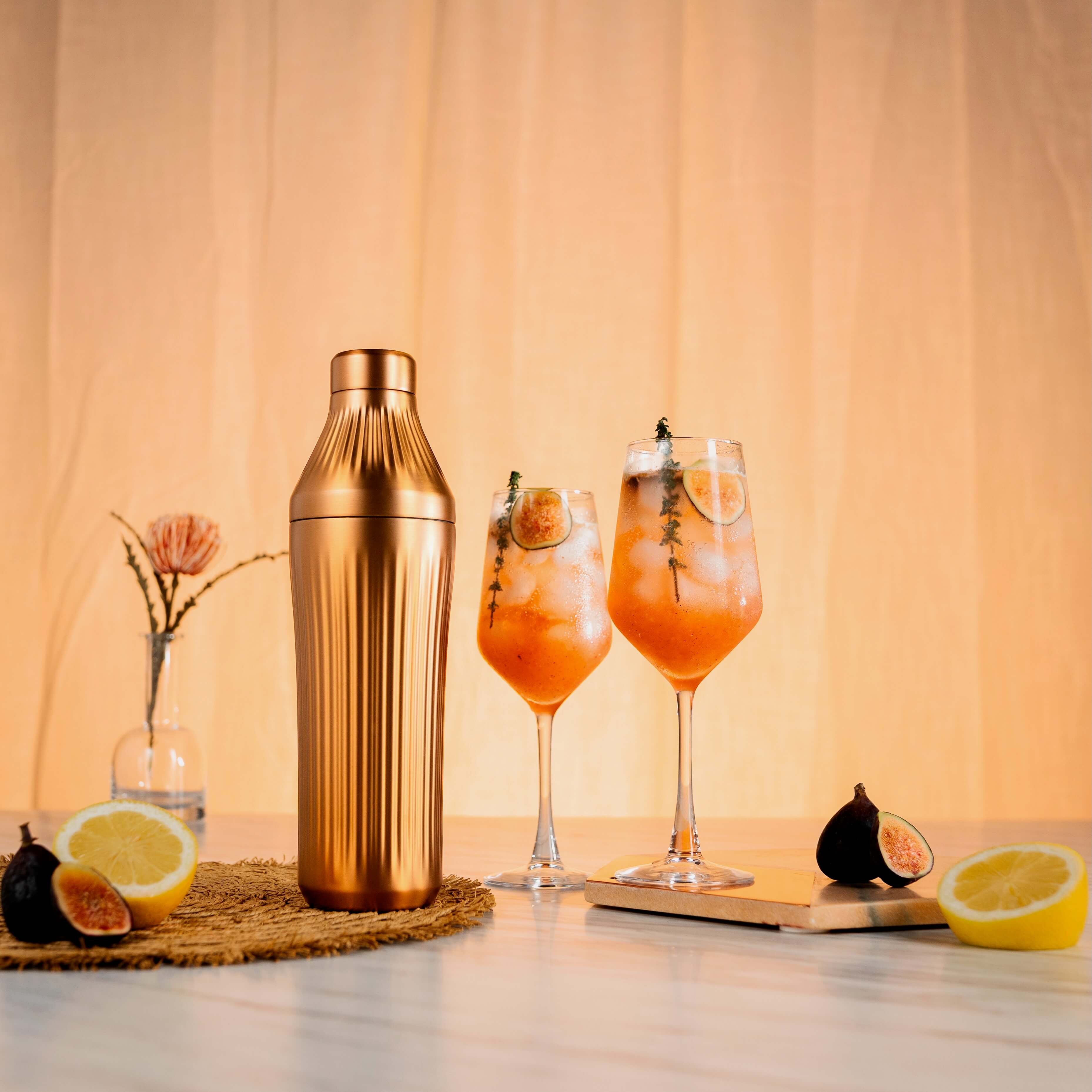 Sparkling Vanilla Fig Cocktail