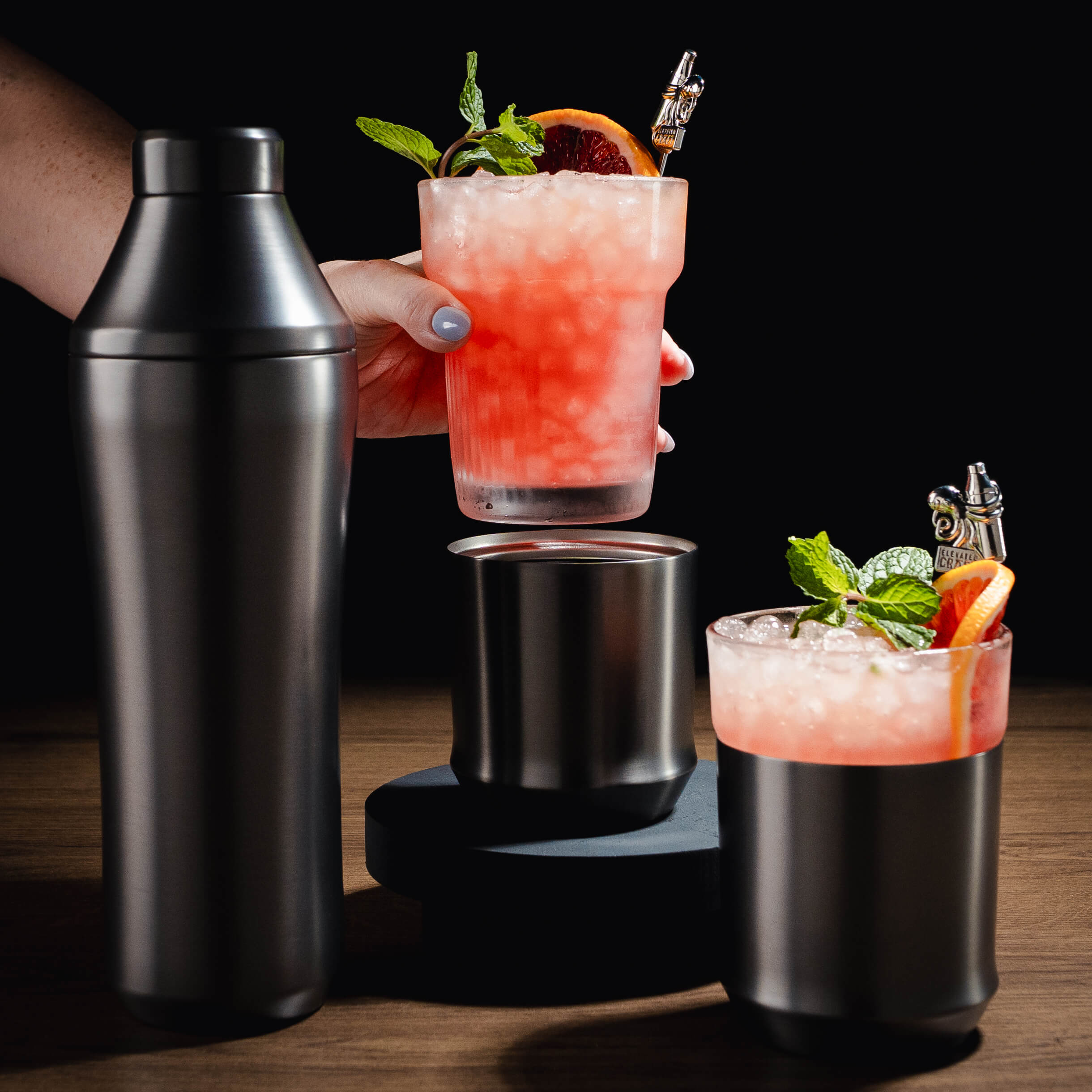 Blood Orange Bourbon Smash