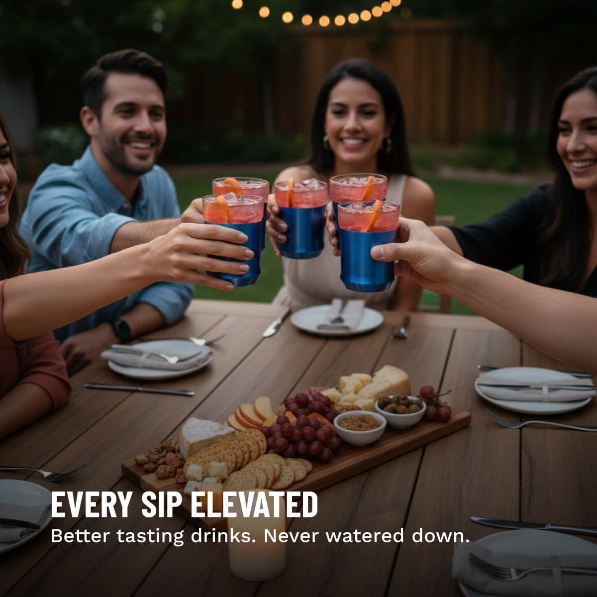 Premium Hybrid Rocks Glass | Insulated Whiskey & Spirits Glass