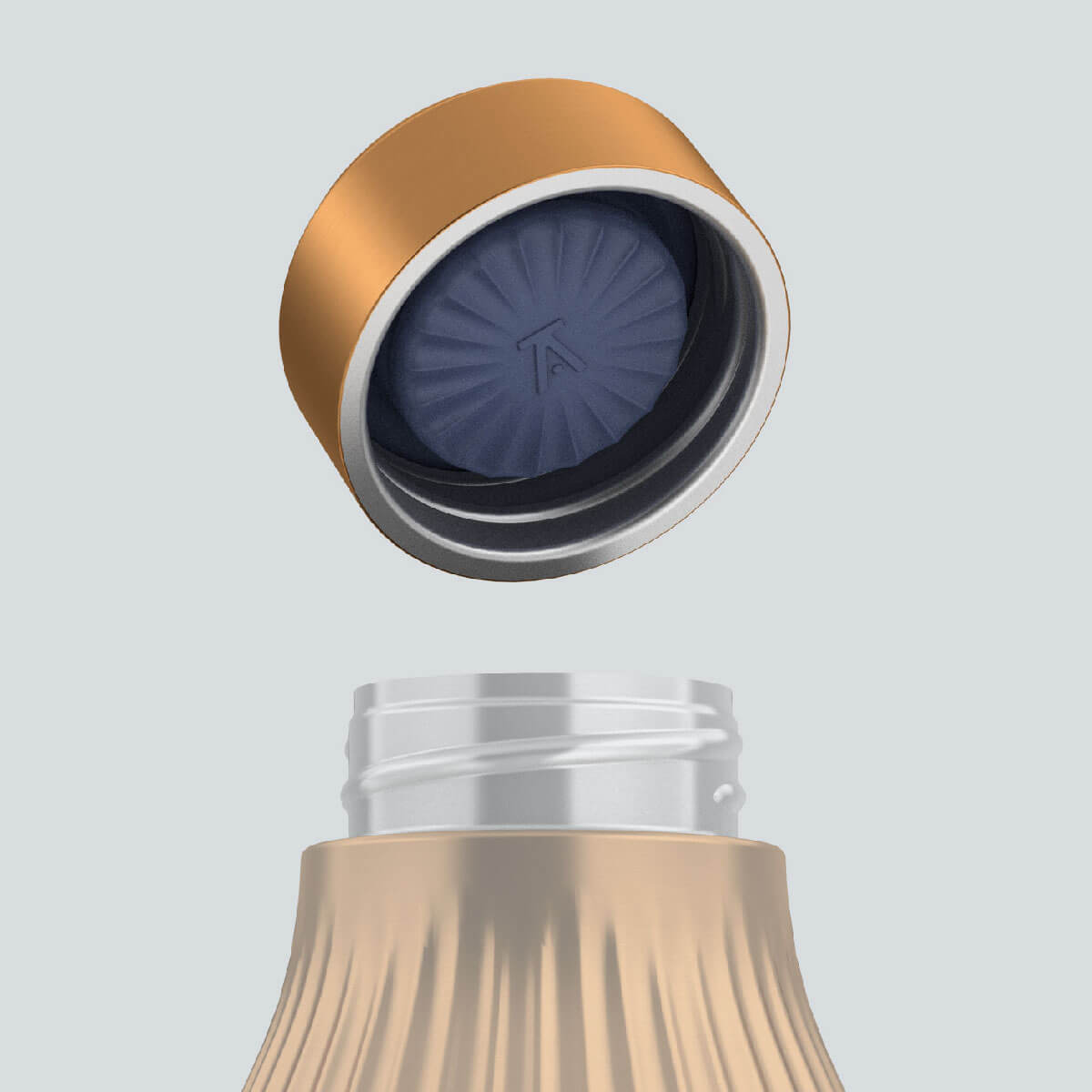 Elevated Craft Brushed Copper Diamond Edition Hybrid Cocktail Shaker Replacement Small Gasket and lid