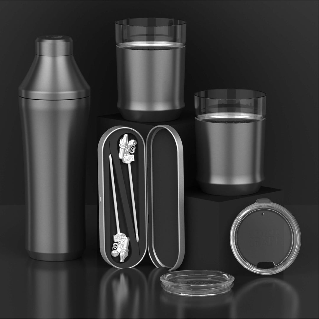 Black North Stainless Steel Vacuum Insulated 5-Piece Tumbler Set