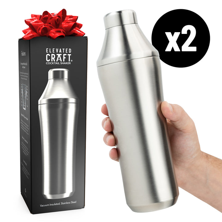 2 x Elevated Craft® Hybrid Cocktail Shakers