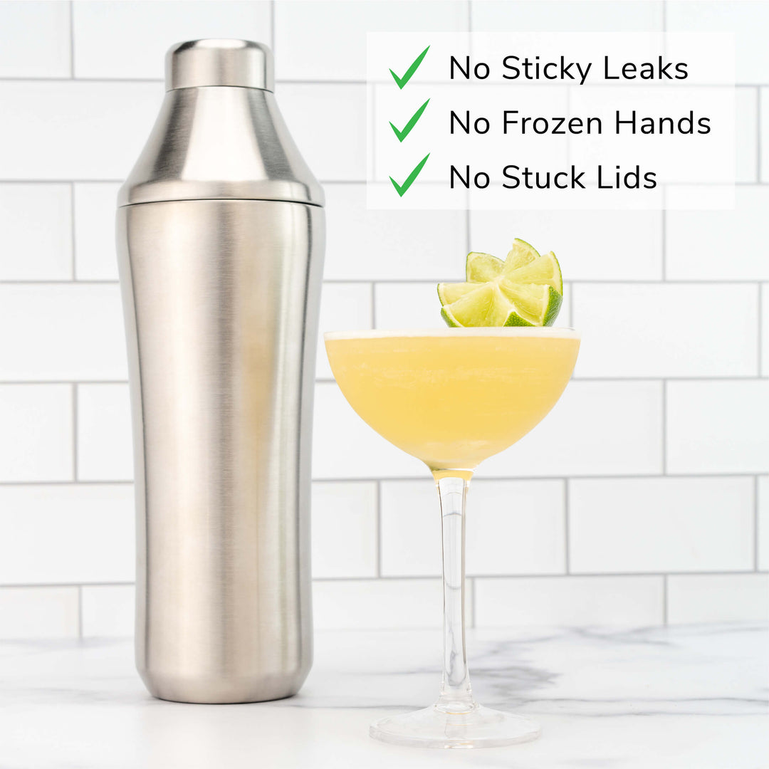 Elevated Craft Hybrid Cocktail Shaker, Stainless Steel, Leak-Proof on Food52