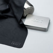 Elevated Craft Premium XL Polishing Cloth with packaging tin