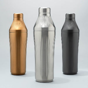 Three Diamond Edition Hybrid Cocktail Shakers on Grey Background