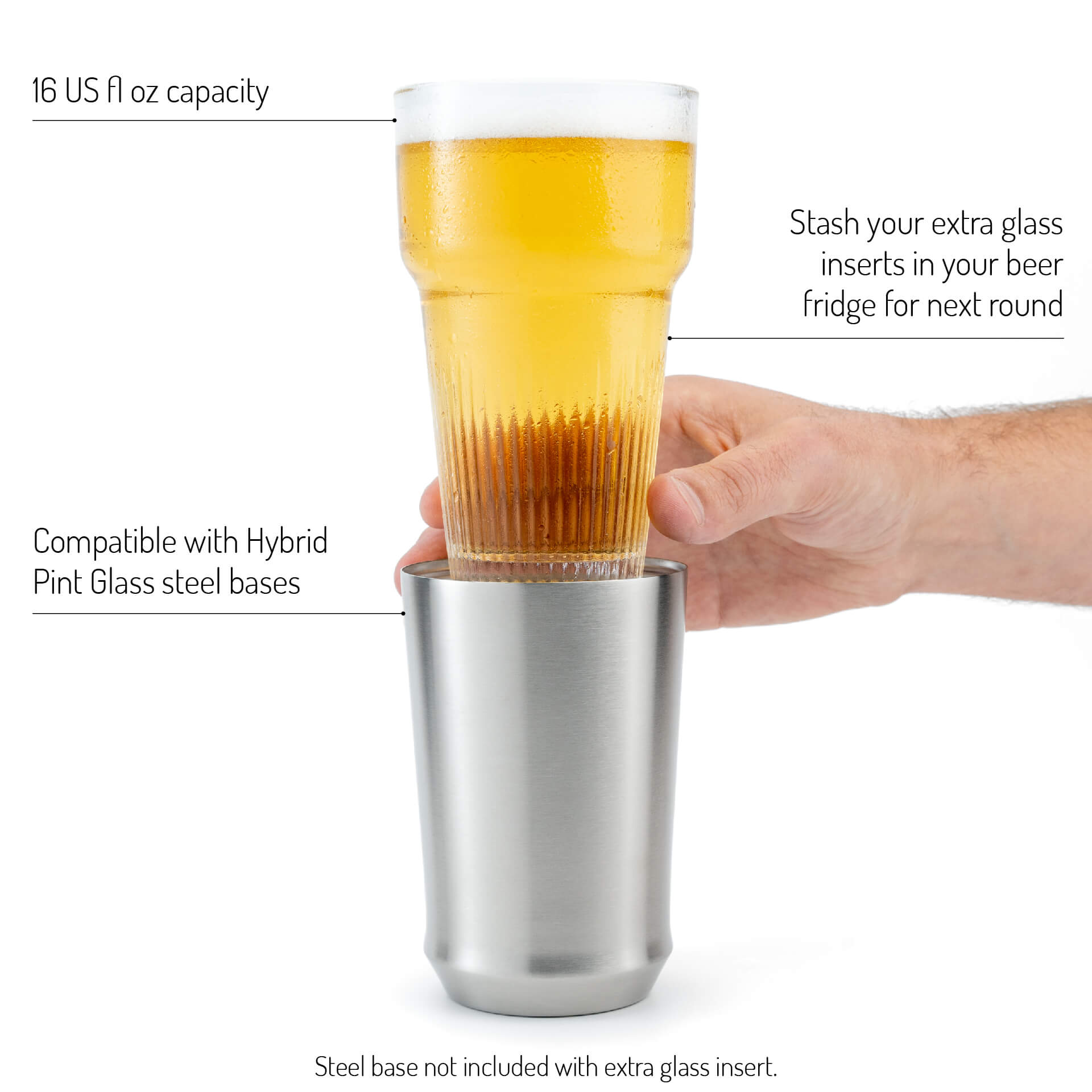 Pint Glass Insert