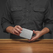 Gif-style video of person unboxing and using the Elevated Craft Premium XL Polishing Cloth